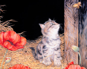 Картинка рисованные животные коты