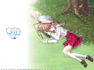 обоя аниме, gift, eternal, rainbow