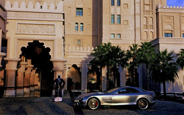 Картинка mercedes mclaren slr 722 автомобили benz