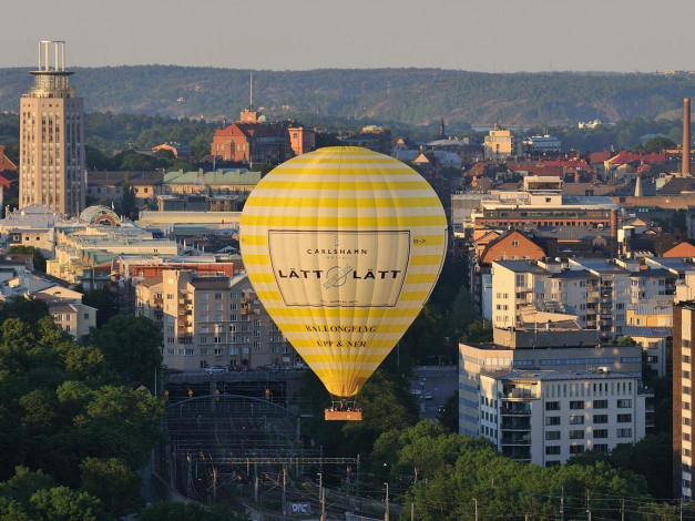Обои картинки фото авиация, воздушные, шары