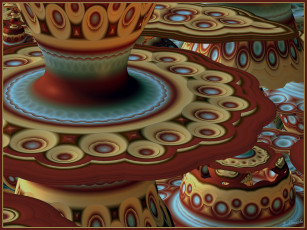 Картинка 3д графика fractal фракталы цвета фон узор