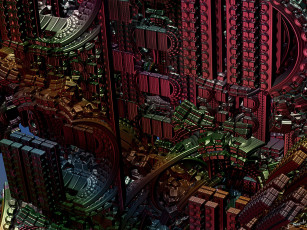 Картинка 3д графика fractal фракталы узор цвета фон