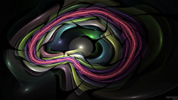 Картинка 3д графика fractal фракталы узор цвета фон