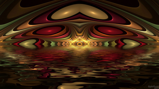 Обои картинки фото 3д, графика, fractal, фракталы, цвета, узор, фон