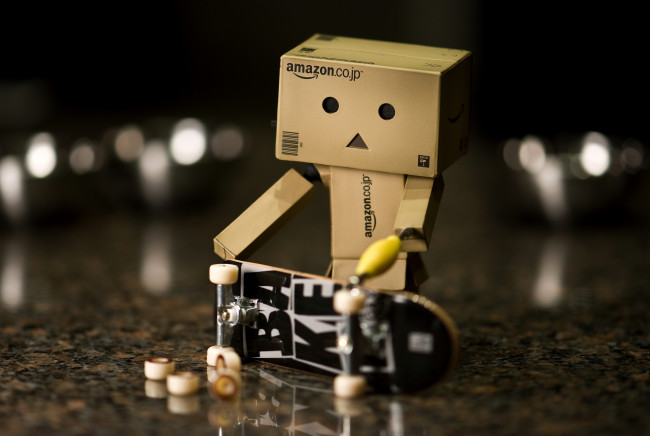 Обои картинки фото разное, данбо, danboard, человечек, скейт