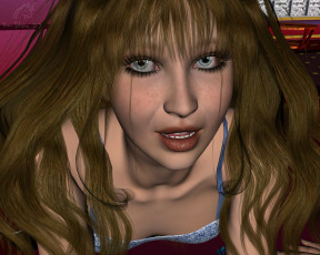 Картинка 3д графика portraits портрет девушка