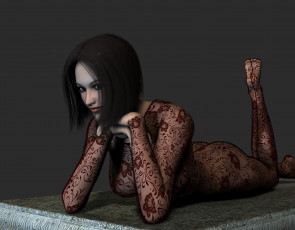 Картинка 3д графика people люди девушка