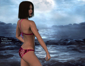 Картинка 3д графика people люди девушка