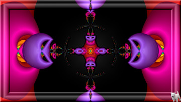 Картинка 3д графика fractal фракталы узор