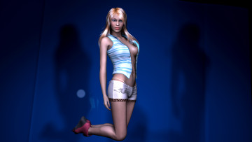 Картинка 3д графика people люди девушка