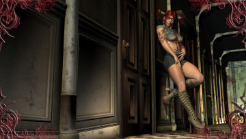 Картинка 3д графика people люди девушка