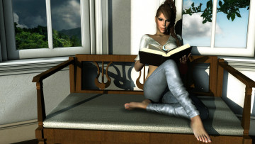 Картинка 3д графика people люди девушка