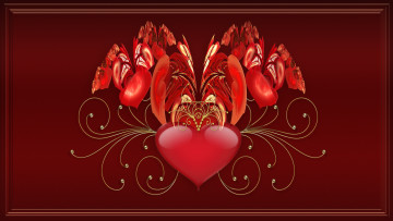 Картинка 3д графика romance узор