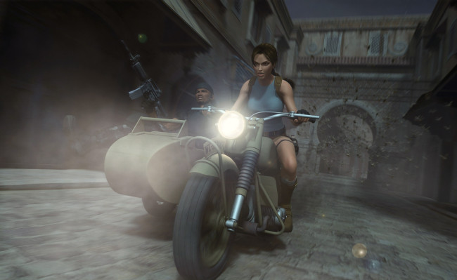 Обои картинки фото 3д, графика, people, люди, мотоцикл