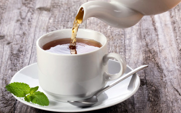 Картинка еда напитки +Чай мята заварник