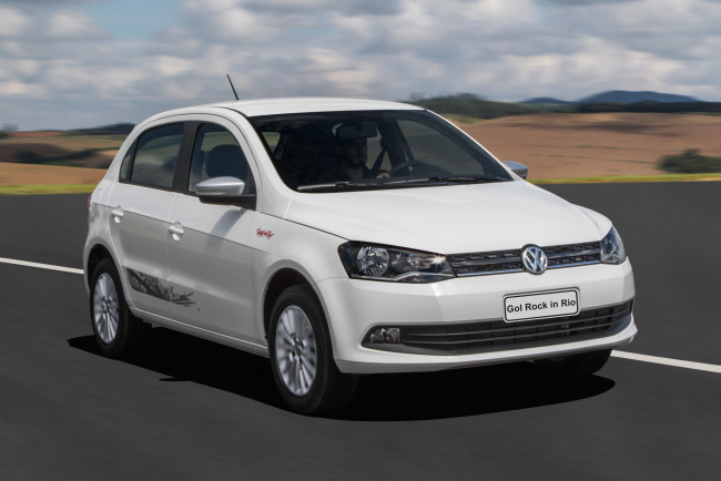 Обои картинки фото автомобили, volkswagen, rock, in, rio, gol, светлый, 2015г