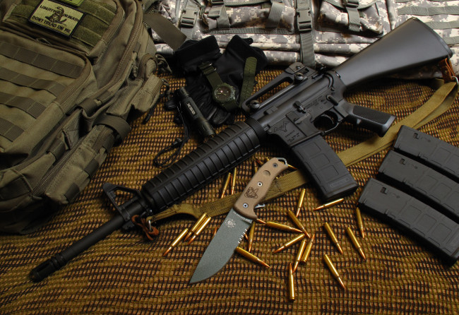 Обои картинки фото оружие, автоматы, m16