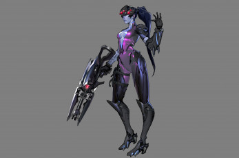 Картинка видео+игры overwatch widowmaker