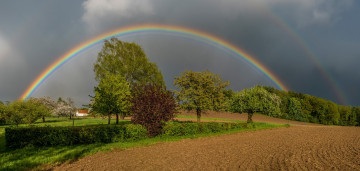 Картинка природа радуга коромысло