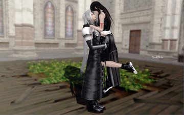 Картинка видео+игры final+fantasy+vii пара