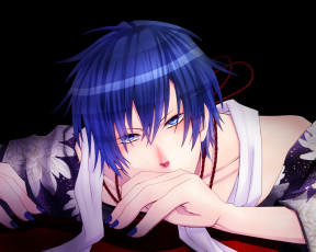 Картинка аниме vocaloid kaito