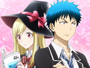 обоя аниме, yamada-kun to 7-nin no majo, yamada, ryuu, shiraishi, urara