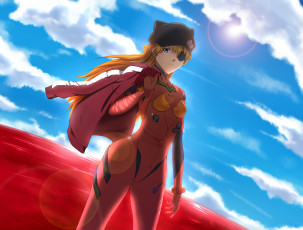 Картинка аниме evangelion soryu asuka langley