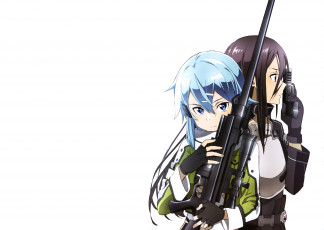 Картинка аниме sword+art+online фон взгляд девушки