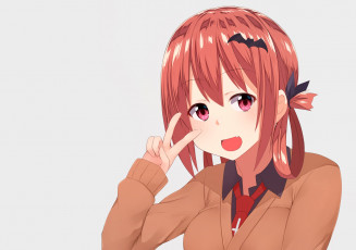 Картинка аниме gabriel+dropout девушка фон взгляд