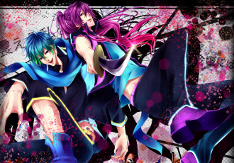 Картинка аниме vocaloid пара
