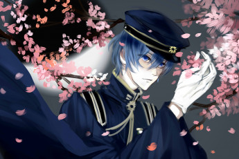 Картинка аниме vocaloid kaito