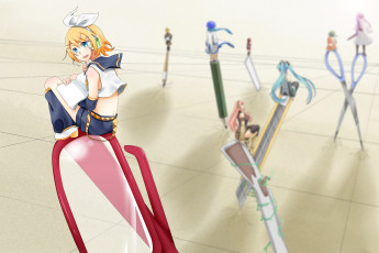 Картинка аниме vocaloid персонажи