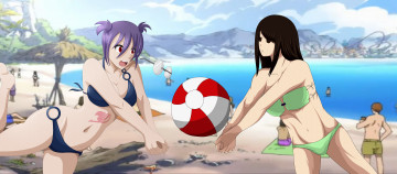 Картинка аниме fairy+tail фон взгляд девушки