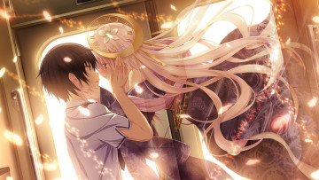 Картинка аниме chrono+clock взгляд девушка фон