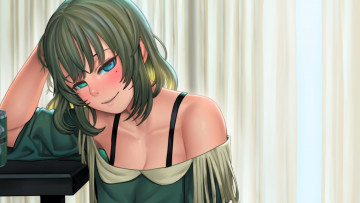 Картинка аниме idolm@ster девушка взгляд фон