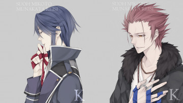 Картинка аниме k+project парни