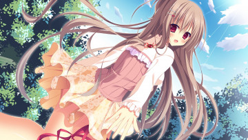 Картинка аниме unknown +другое взгляд фон девушка