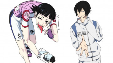 Картинка аниме yowamushi+pedal парни