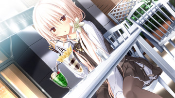 Картинка chrono+clock аниме фон взгляд девушка