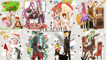 Картинка аниме vocaloid персонажи