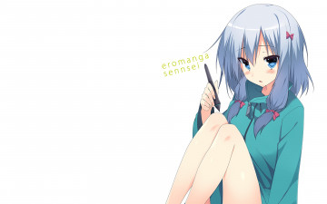 Картинка аниме eromanga-sensei девушка взгляд фон