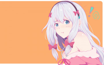 Картинка аниме eromanga-sensei девушка взгляд фон