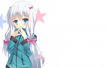 Картинка аниме eromanga-sensei девушка взгляд фон
