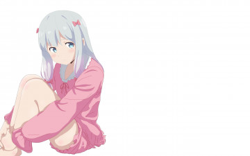 Картинка аниме eromanga-sensei фон взгляд девушка