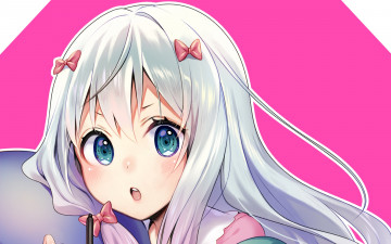 Картинка аниме eromanga-sensei фон взгляд девушка