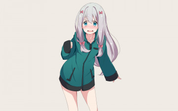 Картинка аниме eromanga-sensei фон взгляд девушка
