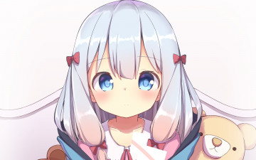 Картинка аниме eromanga-sensei фон взгляд девушка