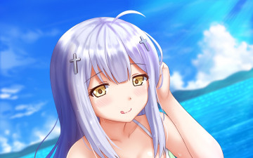 Картинка аниме gabriel+dropout фон взгляд девушка