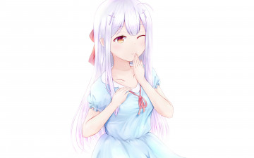 Картинка аниме gabriel+dropout фон взгляд девушка