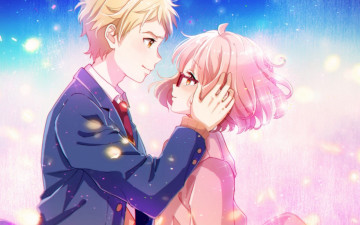 Картинка аниме kyoukai+no+kanata пара